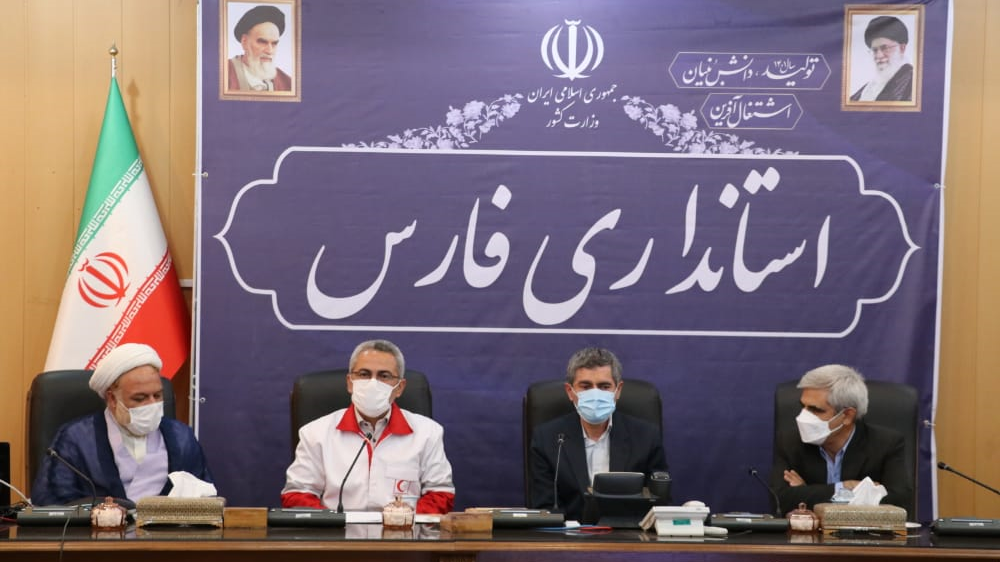 دیدار مدیر عامل و اعضای شورای معاونین جمعیت هلال احمر با استاندار فارس در آخرین روز از هفته هلال احمر
